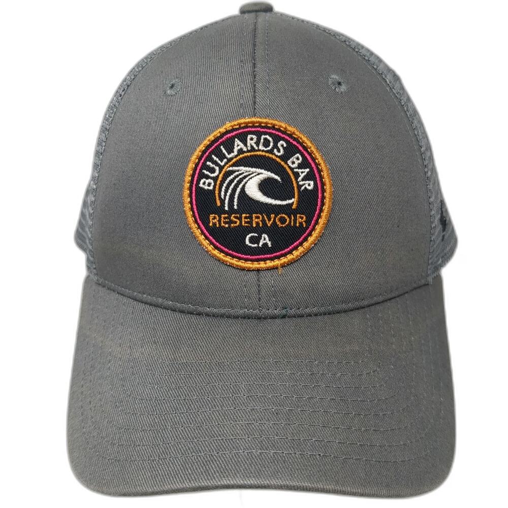 Zephyr Trucker Hat Gray One Size Bullards Bar Reservoir CA Wave Patch Snapback